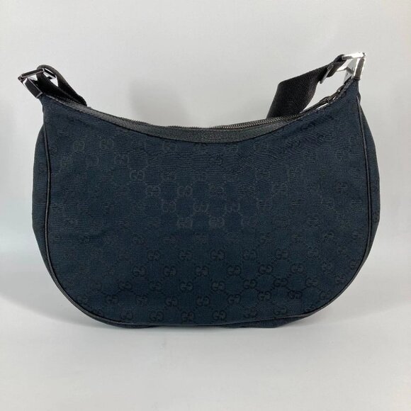 GUCCI GGCanvas Shoulder Bag Black CanvasxLeather 122790 - Picture 3 of 15